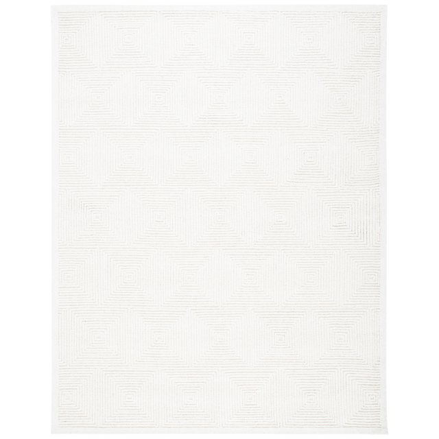 SAFAVIEH Textural Vince Geometric Area Rug, Ivory, 11' x 15'