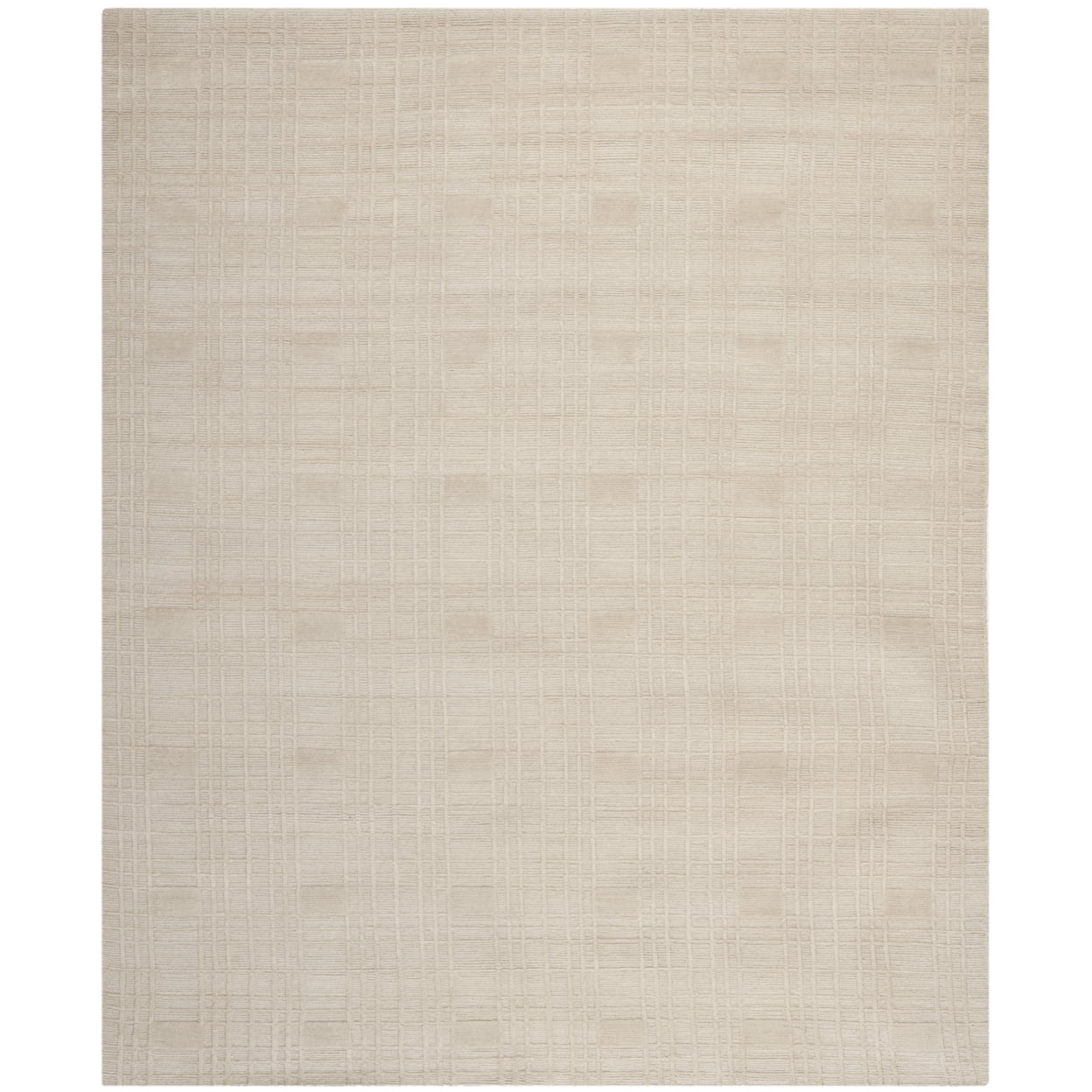 SAFAVIEH Tibetan Abagail Geometric Wool Area Rug, Ivory, 4' x 6'