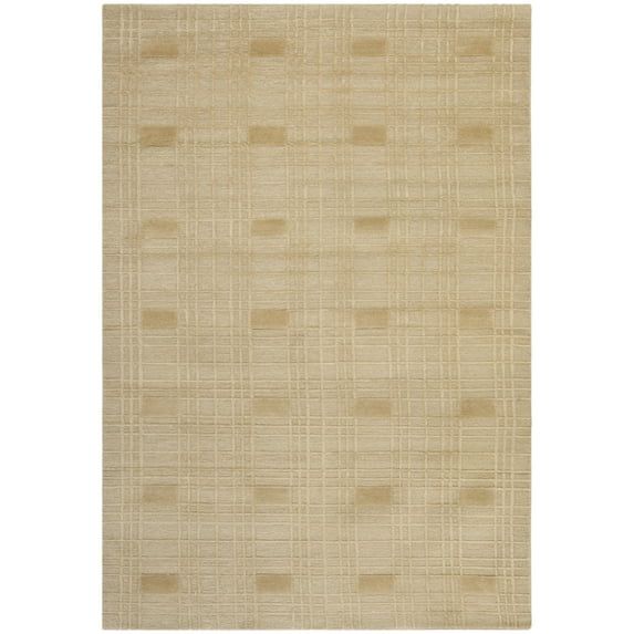SAFAVIEH Tibetan Abagail Geometric Wool Area Rug, Sand, 3' x 5'