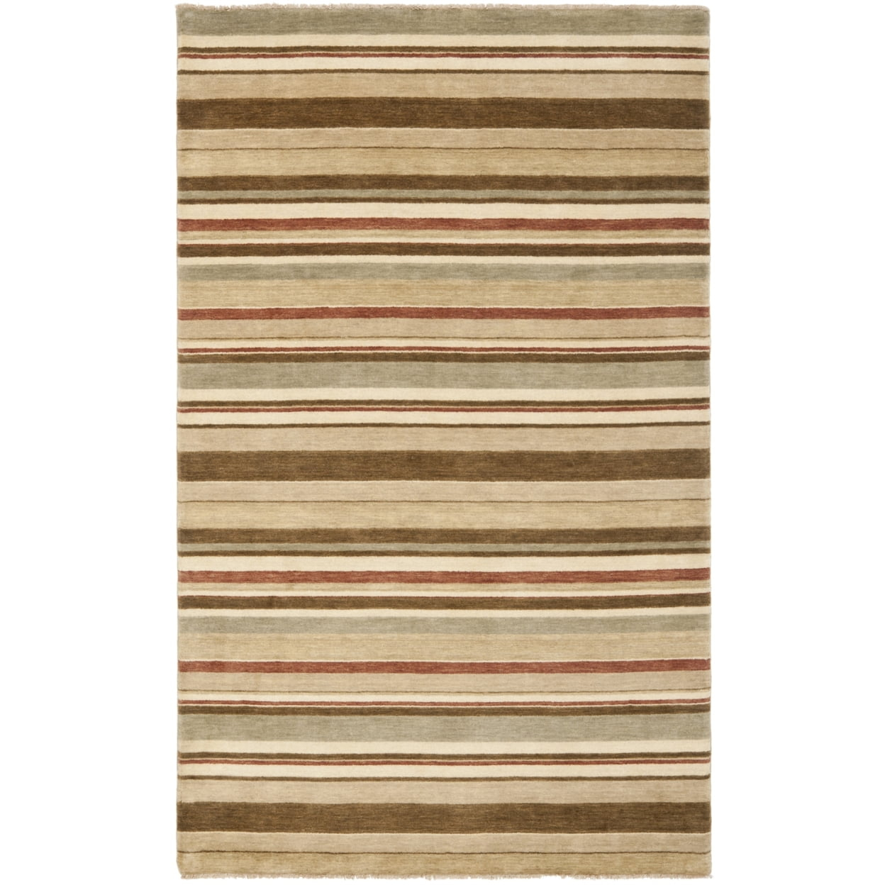 SAFAVIEH Tibetan TIB316A Handmade Camel / Multi Rug