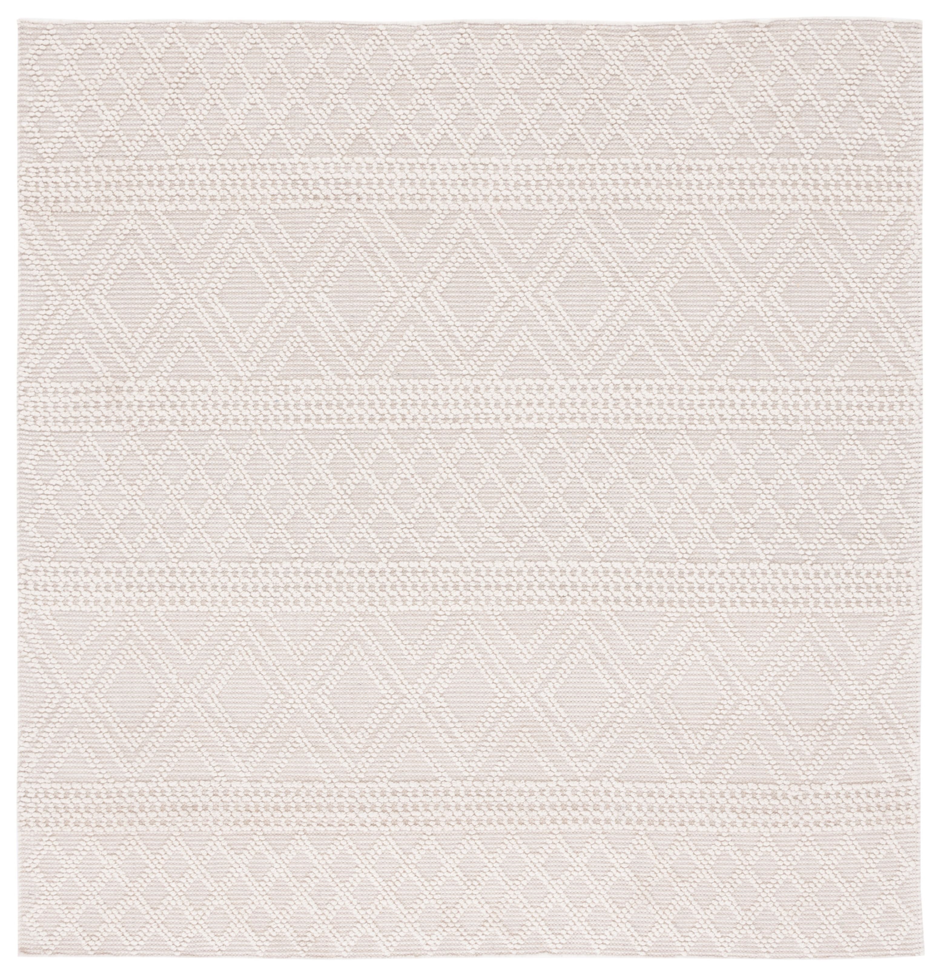 SAFAVIEH Vermont Chelsea Striped Area Rug, Ivory, 10' x 10' Square