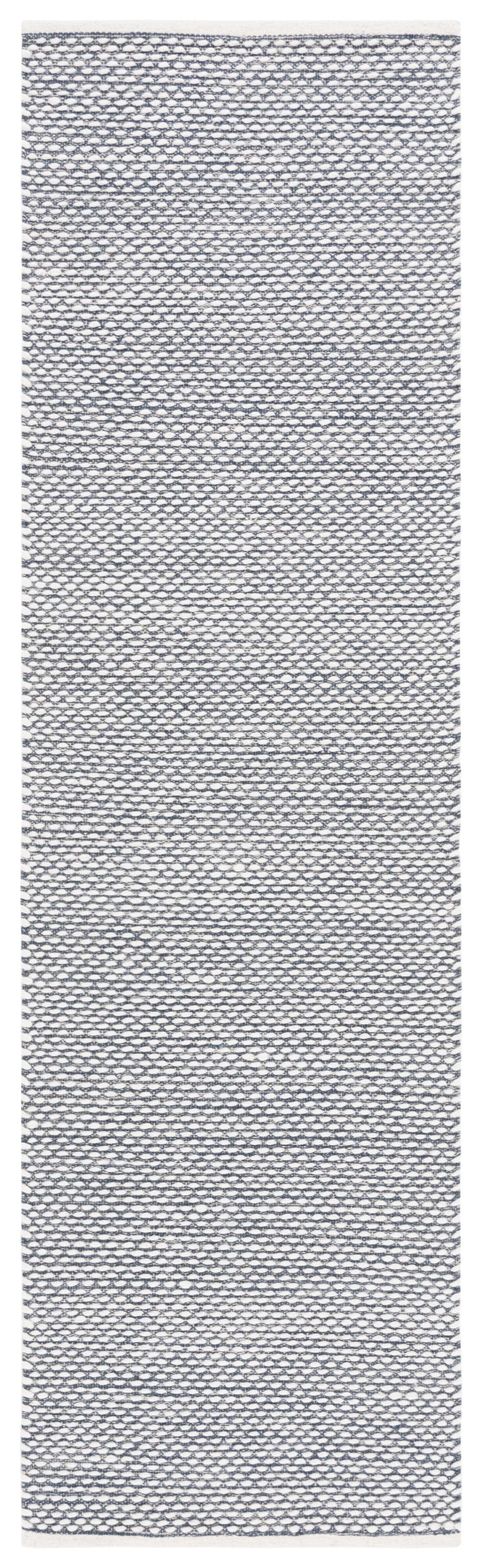 SAFAVIEH Vermont York Solid Runner Rug, Navy, 2'3" x 8'