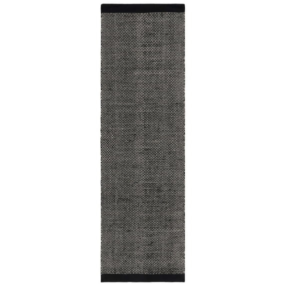 SAFAVIEH Vermont Zarif Distressed Dotted Runner Rug, Black, 2'3" x 9'