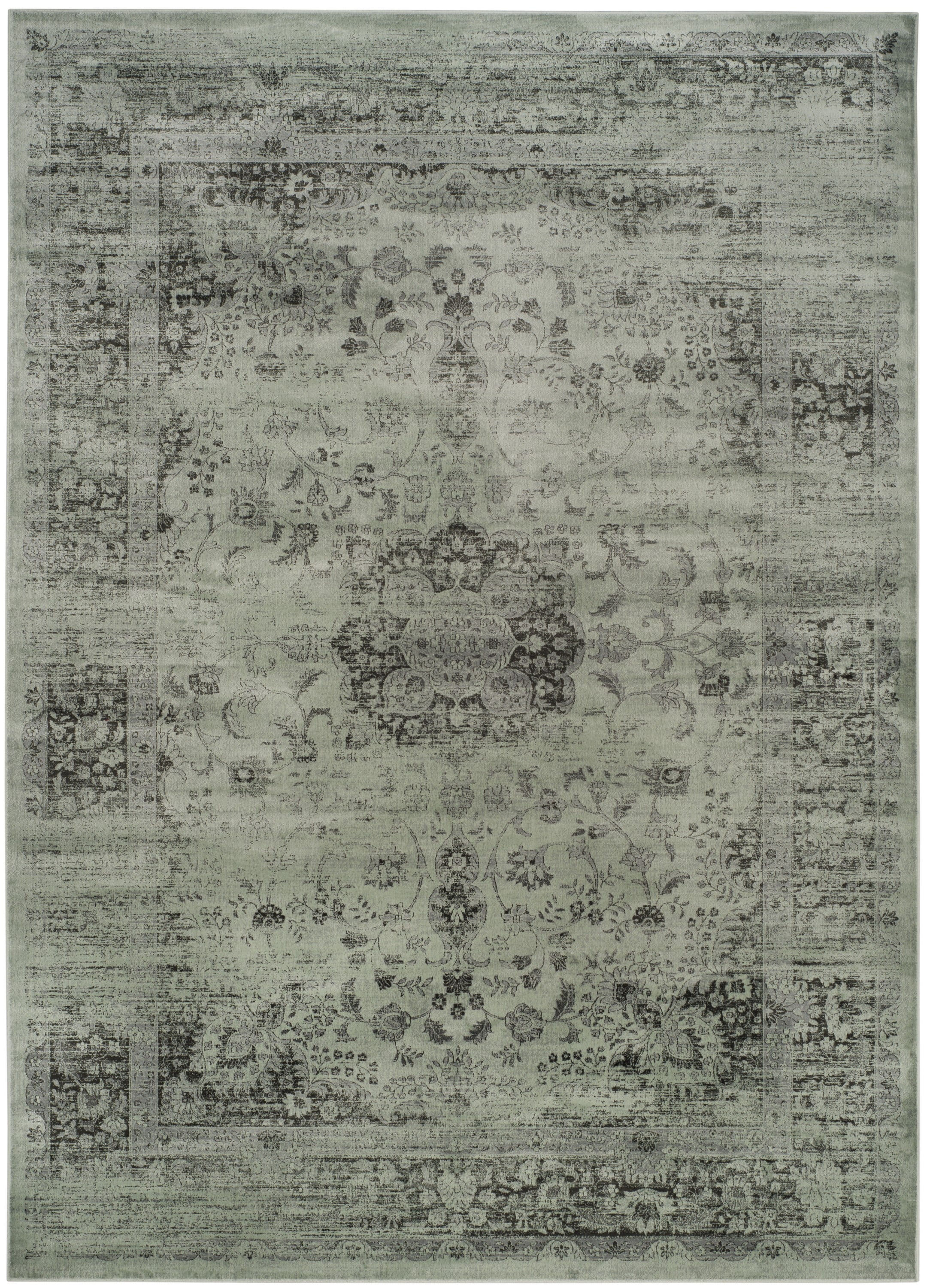SAFAVIEH Vintage Hartley Traditional Area Rug, Spruce/Ivory, 10' x 14'