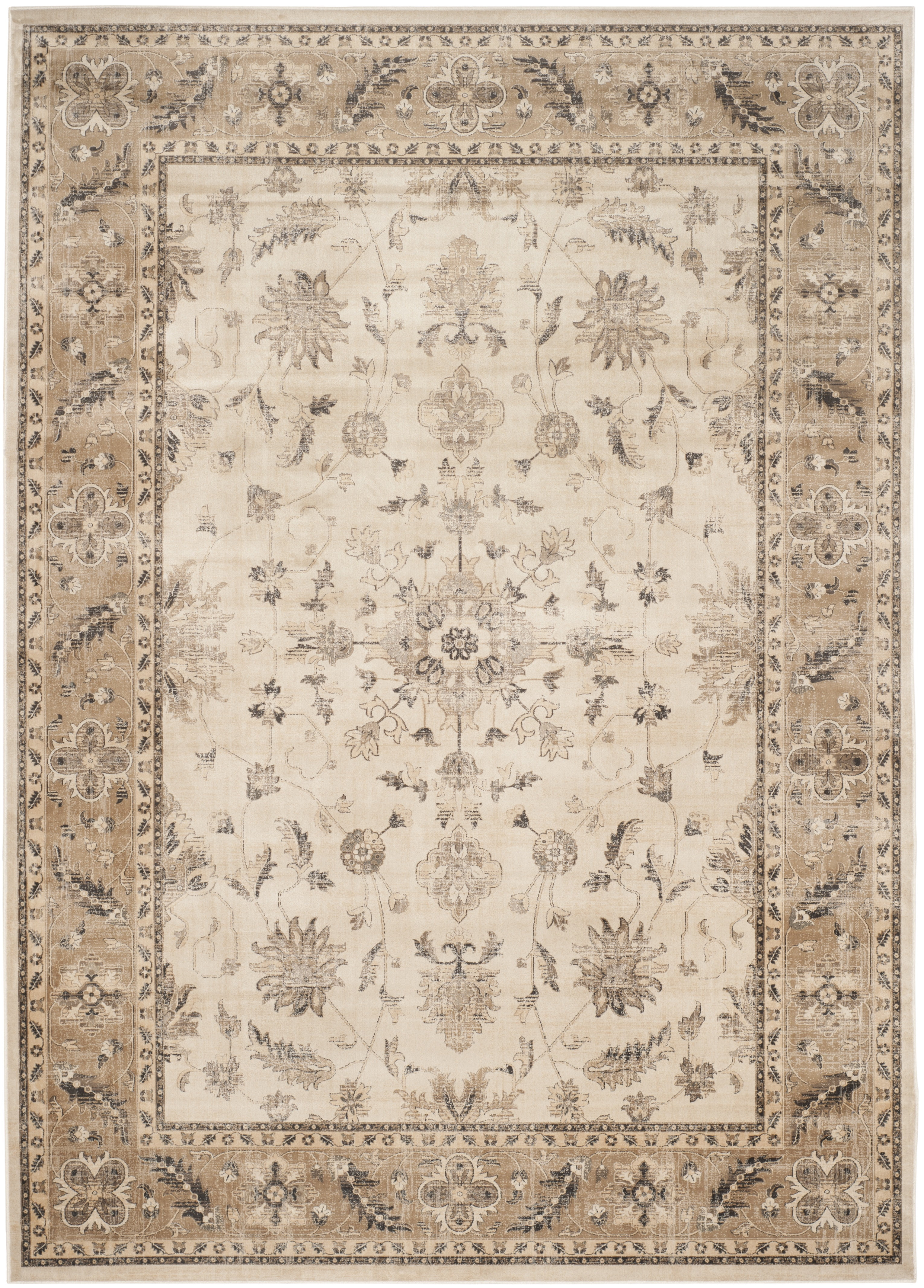 Vintage VTG168 Power Loomed Indoor Accent Rug - Stone/Caramel - 3'3"x5'7" - Safavieh.