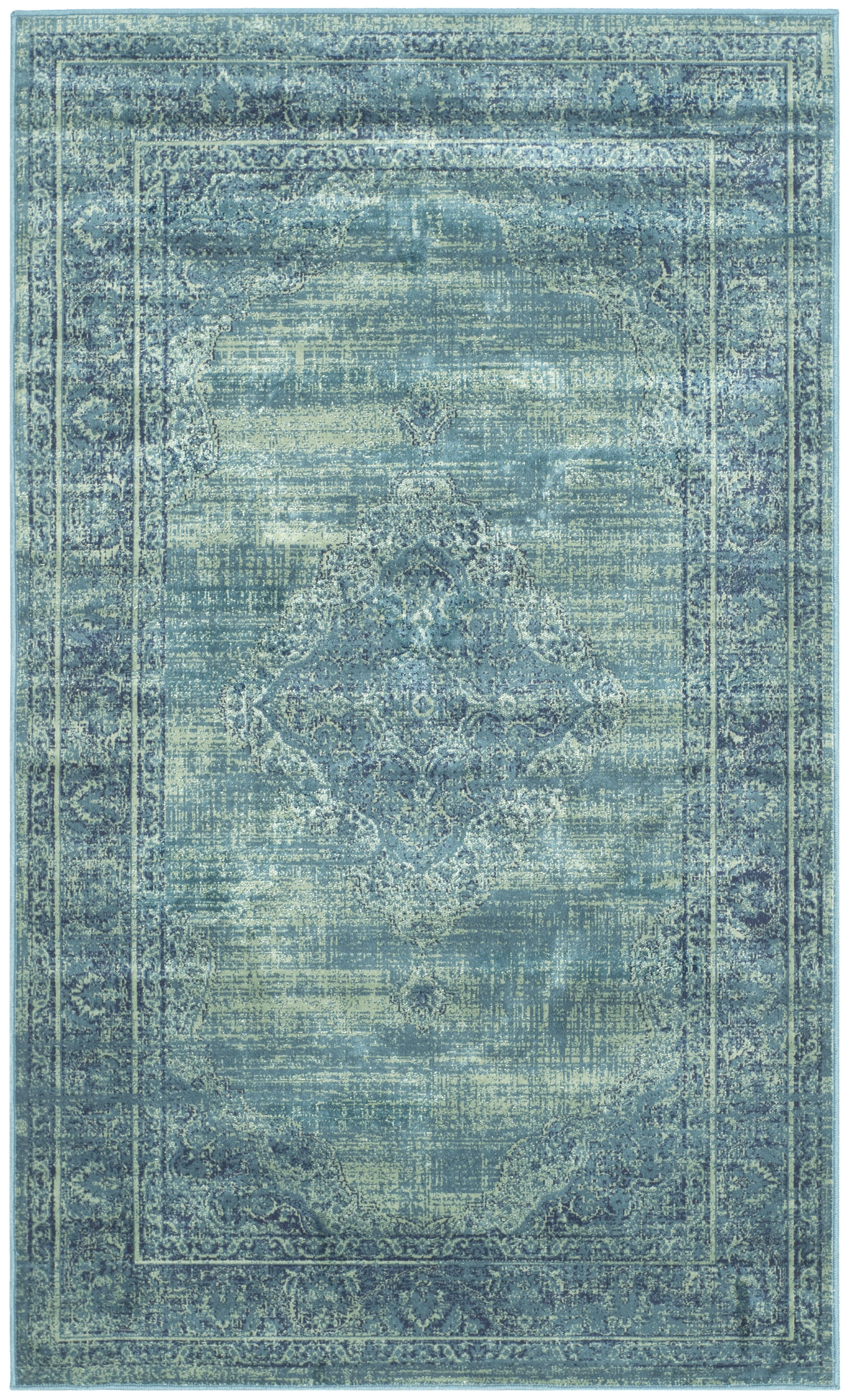 SAFAVIEH Vintage Kynaston Traditional Area Rug, Turquoise/Multi, 2' x 3'