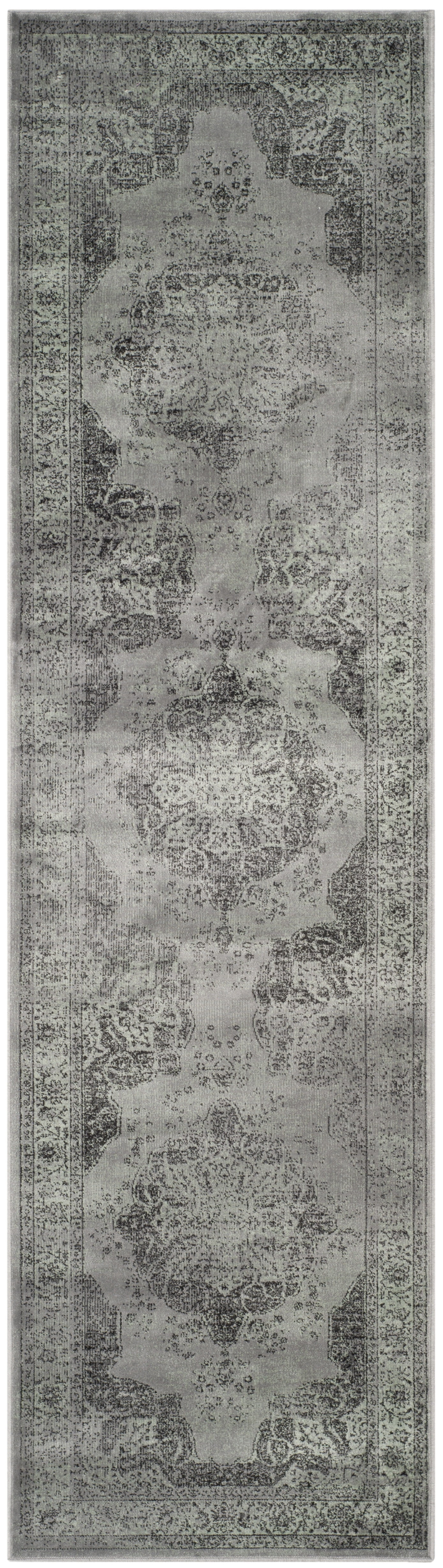 SAFAVIEH Vintage Lamont Traditional Runner Rug, Grey/Multi, 2'2" x 16'