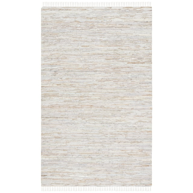 SAFAVIEH Vintage Leather Christal Solid Area Rug, Beige, 5' x 8'