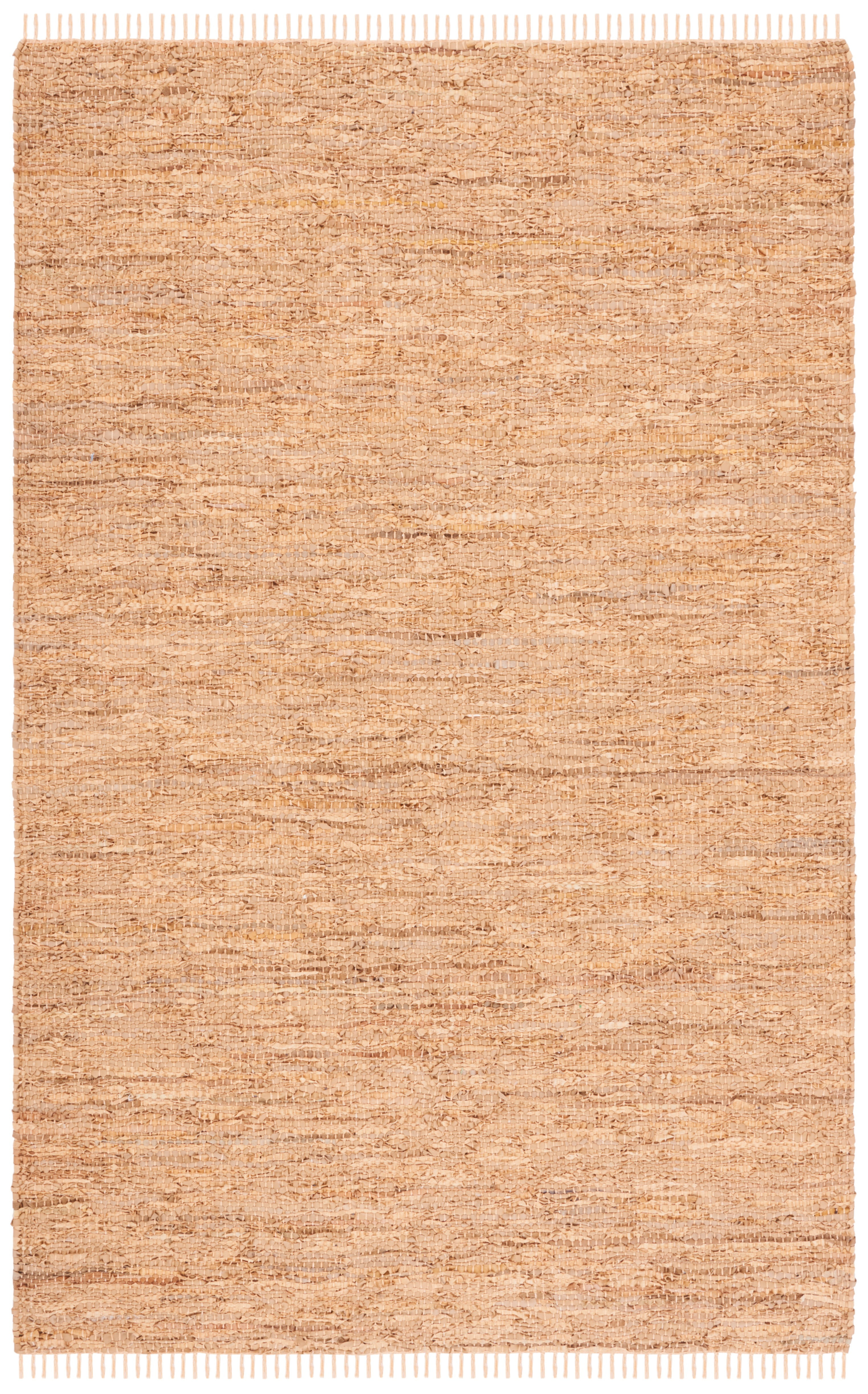 SAFAVIEH Vintage Leather Christal Solid Area Rug, Light Gold, 4' x 6'
