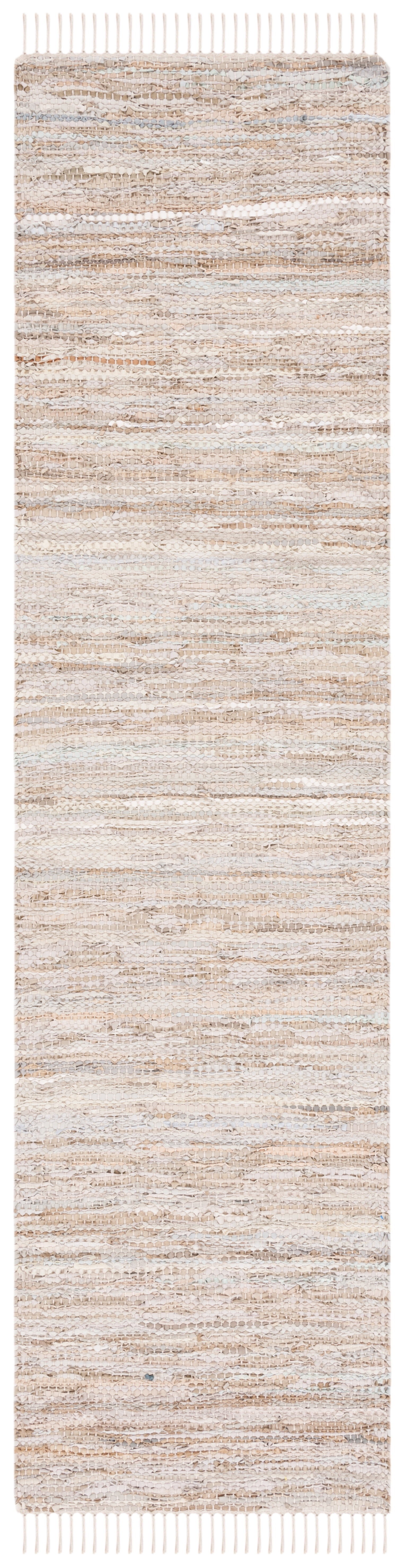 SAFAVIEH Vintage Leather Christal Solid Runner Rug, Beige, 2'3" x 9'