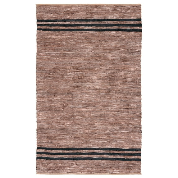 SAFAVIEH Vintage Leather VTL400T Brown / Black Rug