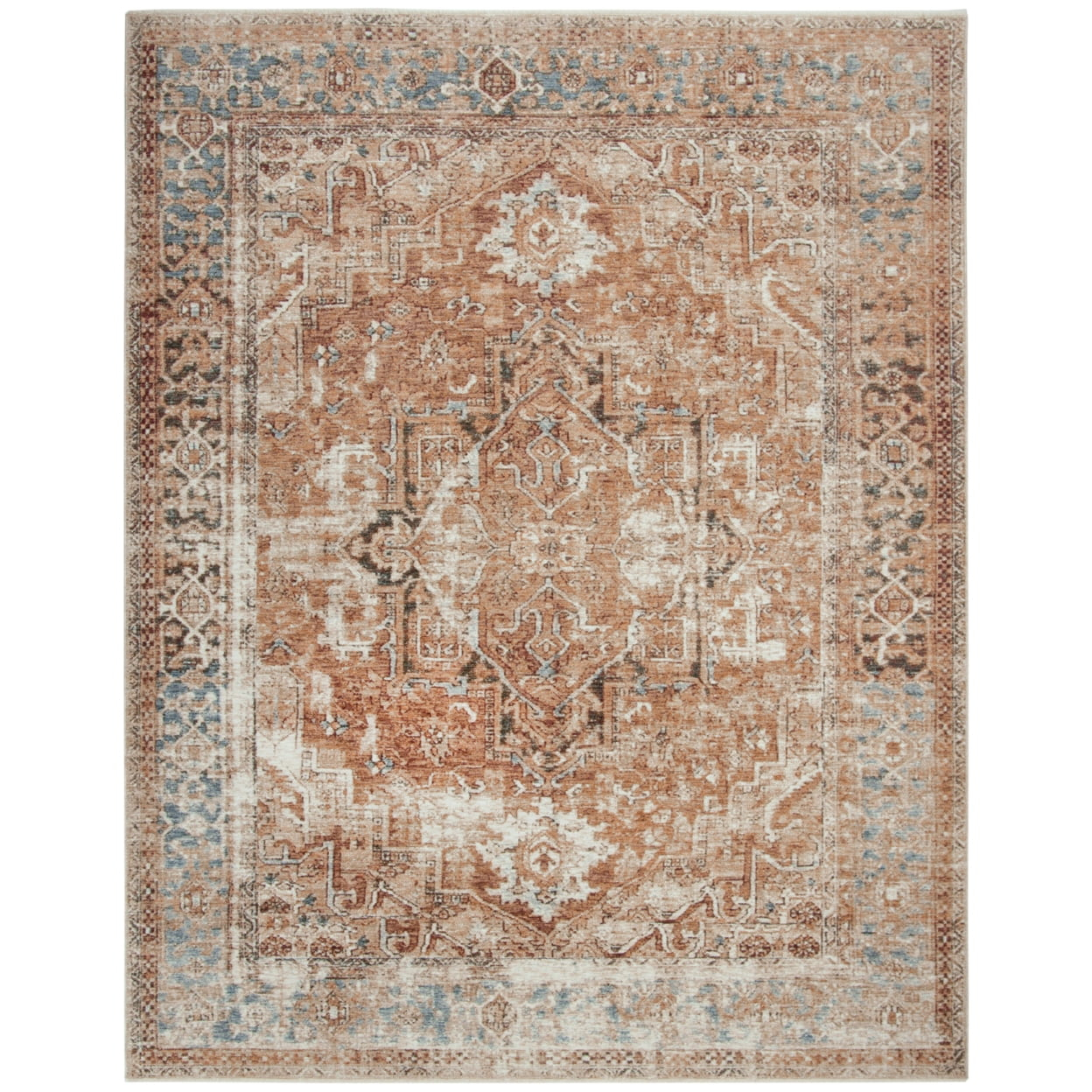 Vintage Oushak VOS228 Power Loomed Indoor Area Rug - Beige/Ivory - 4'x6' - Safavieh