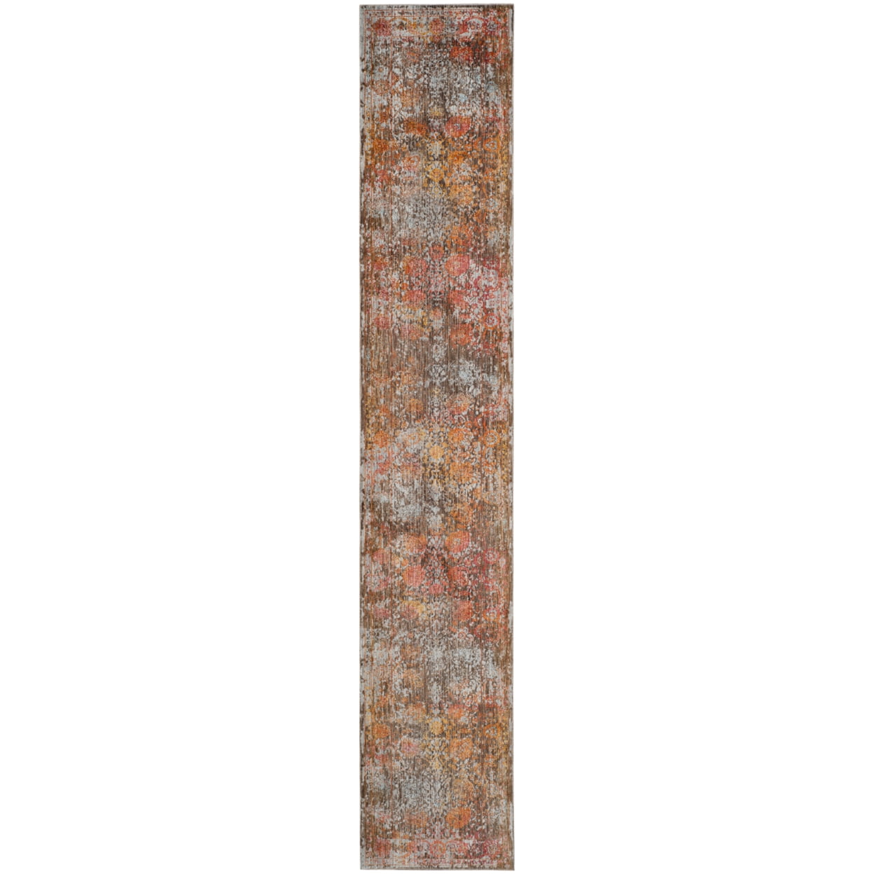 Vintage Persian VTP409 Power Loomed Indoor Runner Rug - Brown/Multi - 2'2"x12' - Safavieh.