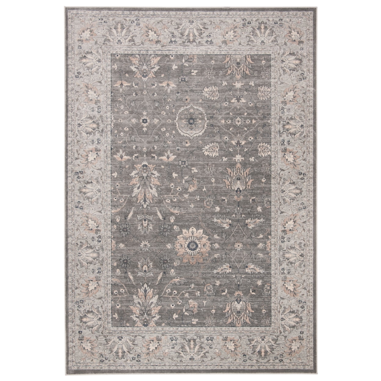 SAFAVIEH Vintage Hiren Oriental Area Rug, Grey/Beige, 5'3" x 7'6"