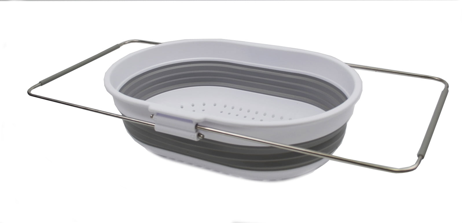 SAMMART 5L (1.3 gallon) Expandable & Collapsible Over The Sink Rectangular Colander