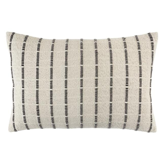 Saro Lifestyle Corded Throw Pillow With Poly Filling, Natural, 16" x 24"