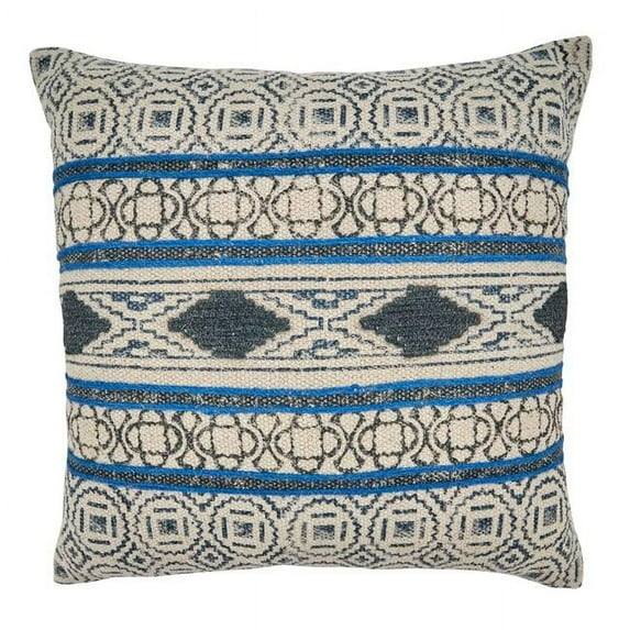Ridgewater Collection Appliqued Cotton Throw Pillow