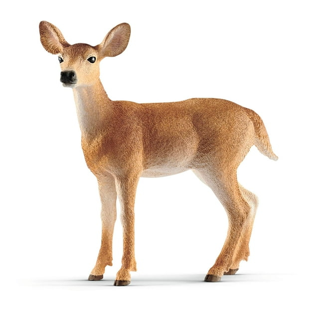 SCHLEICH 14819 White tailed doe Wild Life Toy Figurine for children aged 3-8 Years