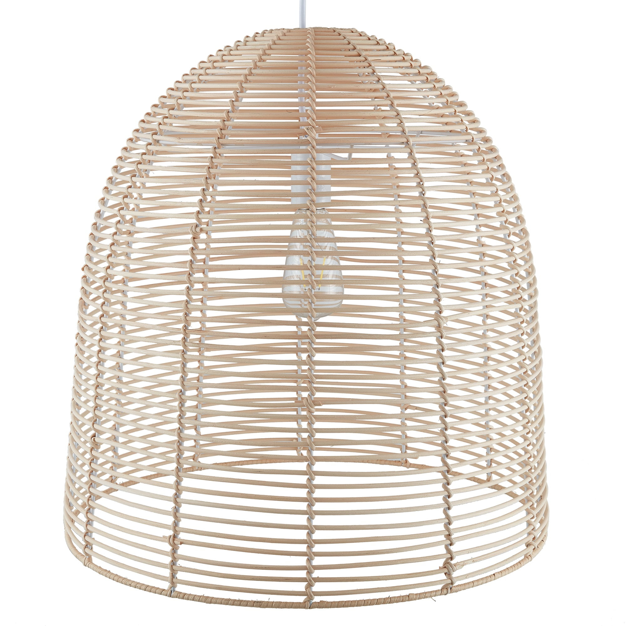 SEI Furniture Formosa Coastal Rattan Cage Pendant Lamp in Natural