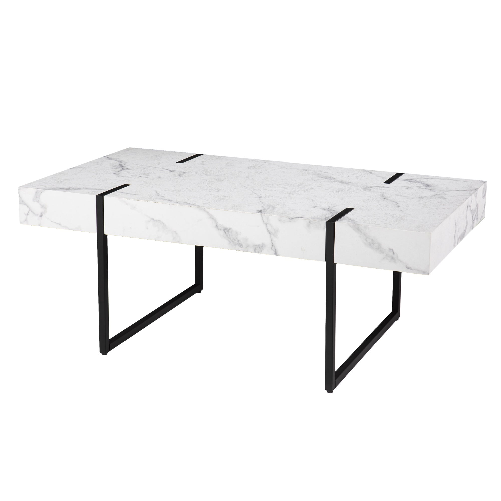 Rangley Modern Faux Marble Cocktail Table