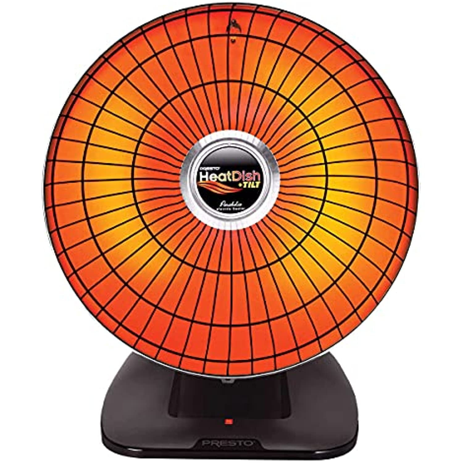 SGCoffee Heatdish Black 1500W Electric Parabolic Heater