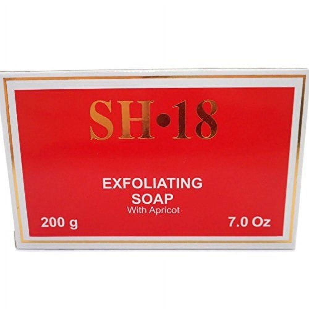 SH 18 Exfoliating Soap with Apricot, Red, 200 Gms