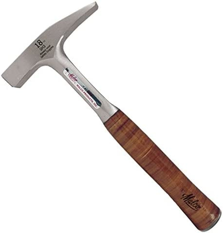 1Pack Malco SH3 Setting Hammer, 18 Oz, Steel, Leather Grip