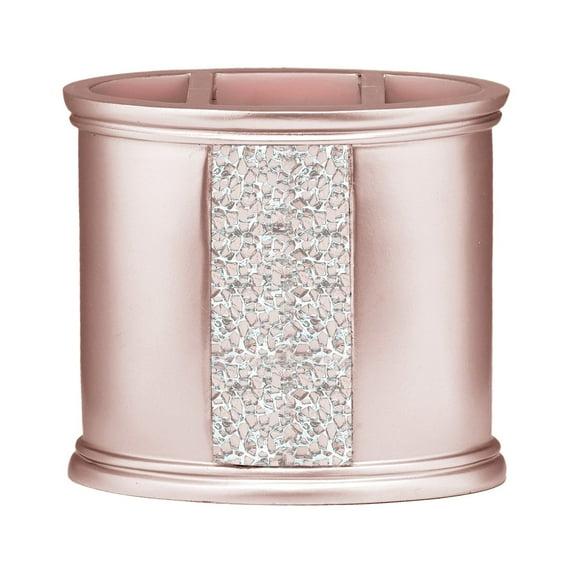 Bath Blush Sinatra Bath Decor Accessories, Premium, Durable, Acrylic Resin, Eco-Friendly Toothbrush Holder (4"H x 5"W x 1"D)