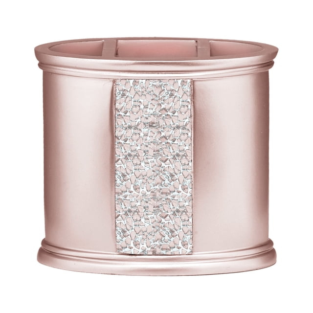 Bath Blush Sinatra Bath Decor Accessories, Premium, Durable, Acrylic Resin, Eco-Friendly Toothbrush Holder (4"H x 5"W x 1"D)