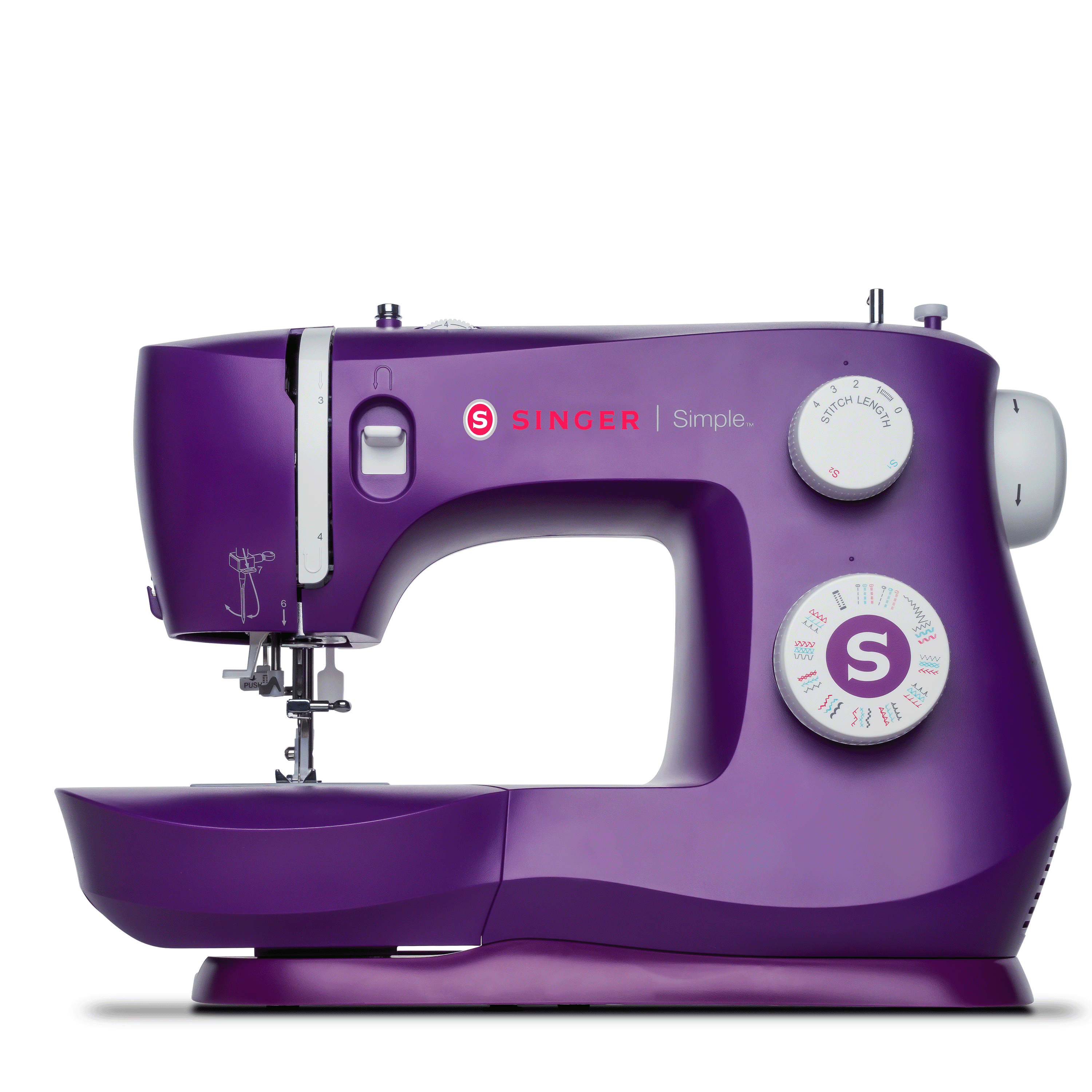 SINGER® Simple™ 3337 Mechanical Sewing Machine, Purple