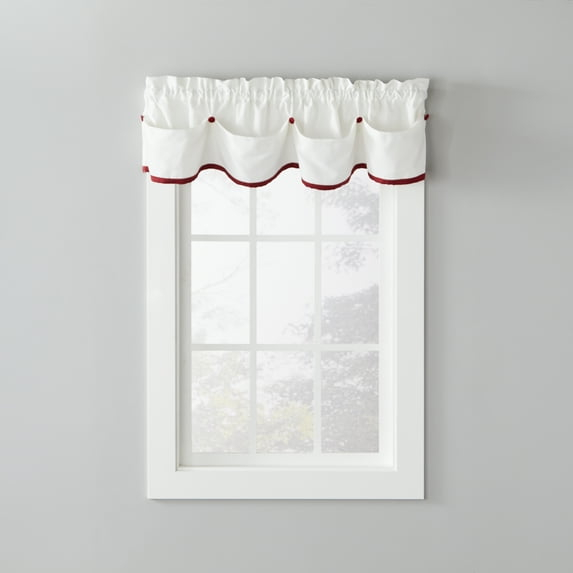 SKL Home Rod Pocket Light Filtering Valance, 58 in x 13 in