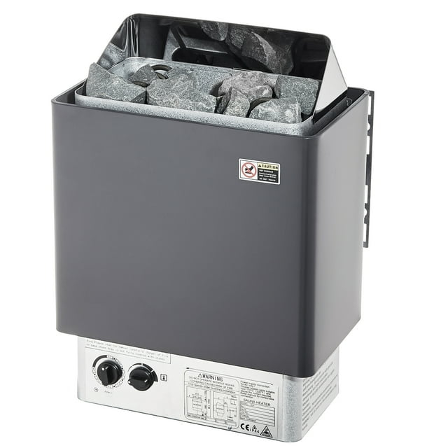 SKYSHALO Dry Stailess Steel W/ Internal Controller & Sauna Heater Stove 3KW Wet
