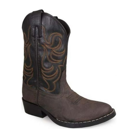 SMOKY MOUNTAIN BOOTS Kids Monterey Western Boots, Color: Brown/Black, Size: 6 (1575T-6R)