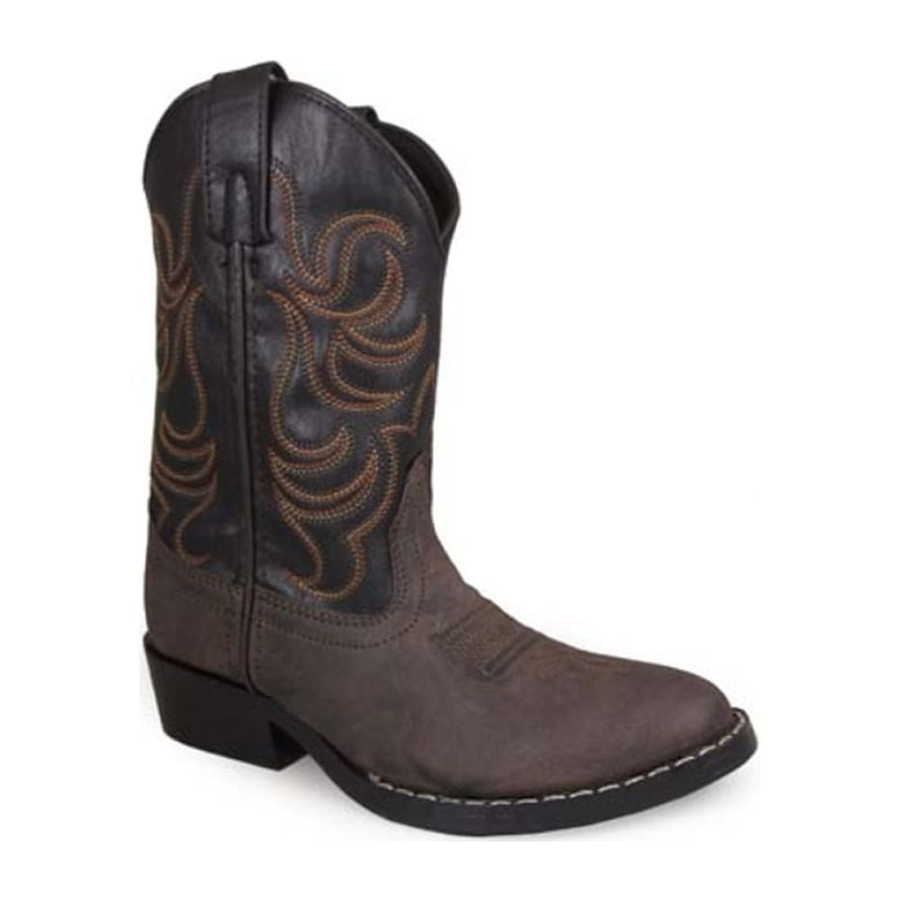 SMOKY MOUNTAIN BOOTS  Kids Monterey Western Boots, Color: Brown/Black, Size: 7 (1575T-7R)