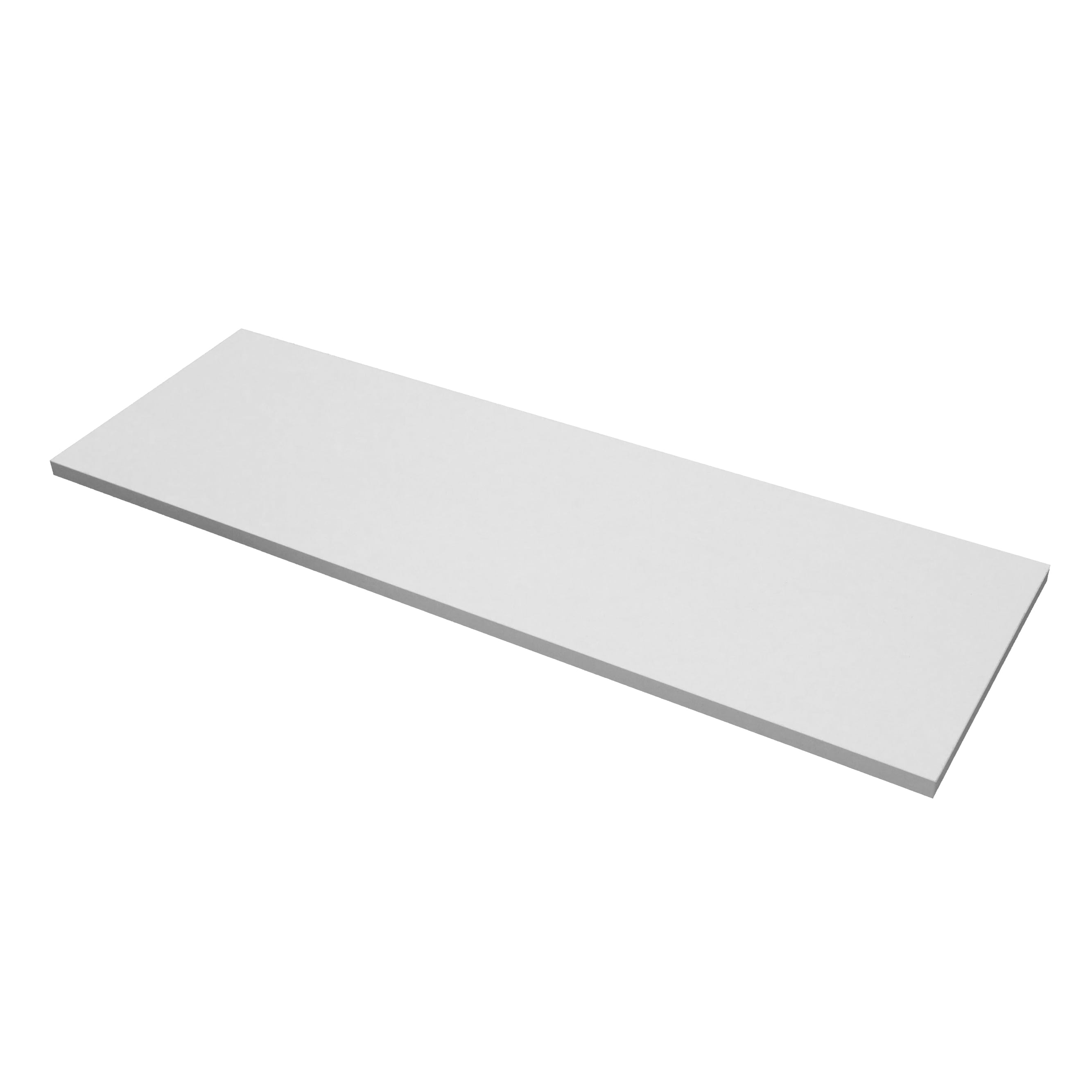 SSWBasics Laminated White Melamine Shelf Contemporary 12” x 36” x Single-Tier Minimalist