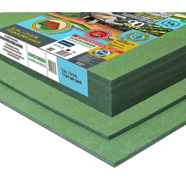 STEICO Wood Fiber Underlayment 6mm, 1/4 inches,  90 Square Feet