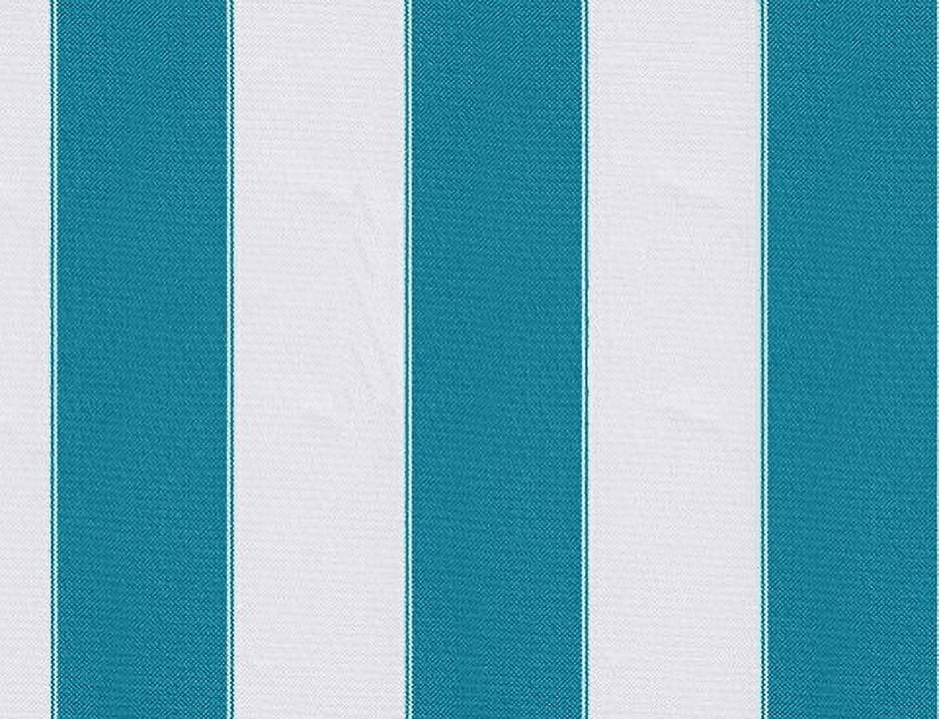STRIPE CANVAS AWNING FABRIC WATERPROOF OUTDOOR FABRIC 60" Blue / WHTE ( 1 yard)