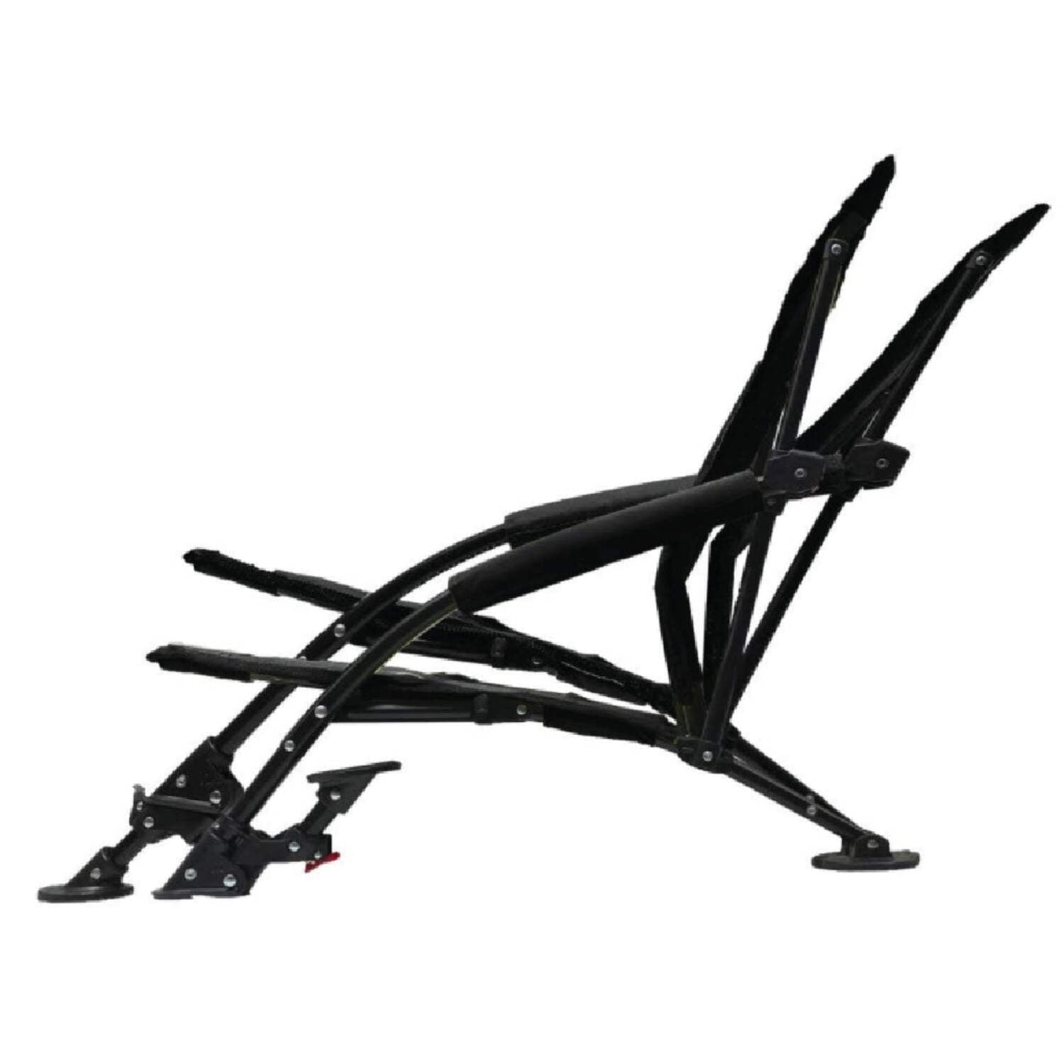 Strongback Low G Recliner Beach Chair with Lumbar Support, Black/Grey