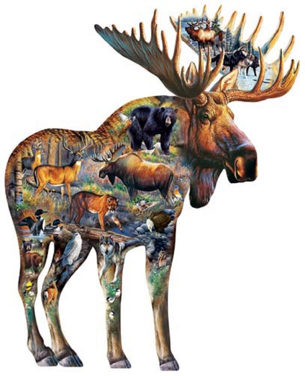 Sunsout Walk on the Wild Side 650 pc Special Shape  Jigsaw Puzzle 95761
