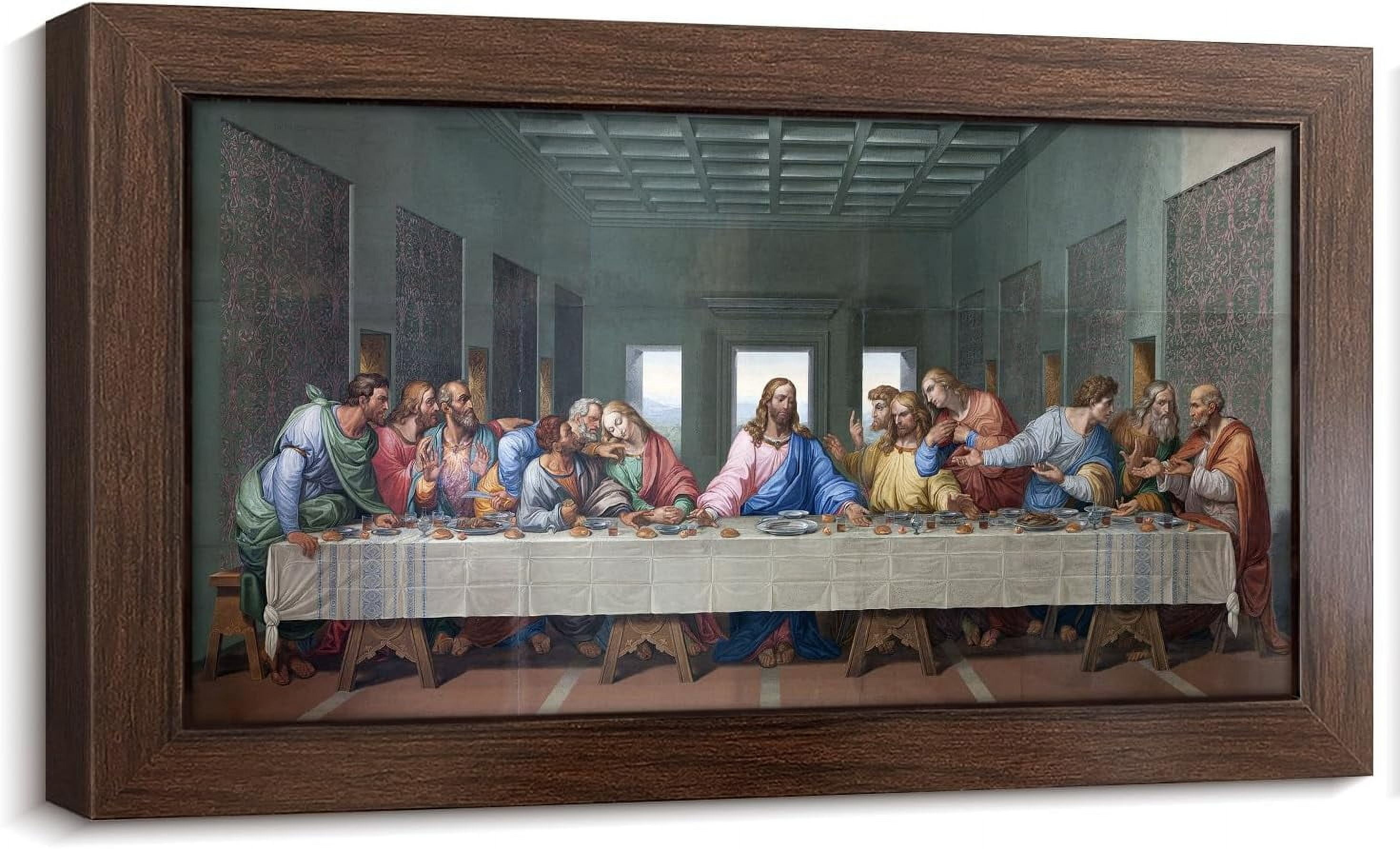 SYDposter The Last Supper Christian Wall Decor Christian Art Jesus Decor Jesus Wall Decor Religious Picture Leonardo Da Vinci Last Supper Wall Art Christian Canvas Wall Art for Dining Room10*18