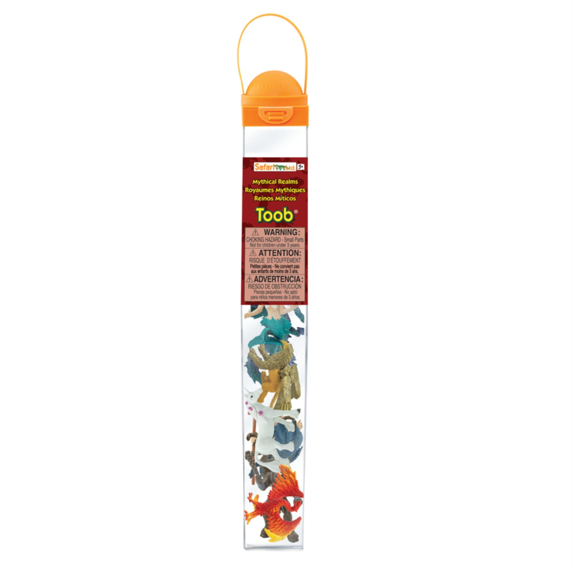 Safari Ltd. Mythical Realm TOOB - 8 Mini Figurines: Chimera, Griffin, Phoenix, Unicorn, Sea Dragon, Minotaur, Poseidon, & Mermaid - Mythology Educational Toy Figures for Boys, Girls & Kids Ages 3+