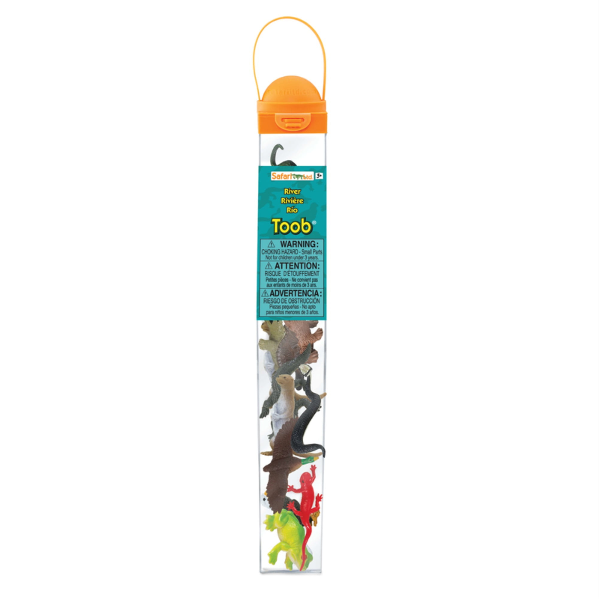 Safari Ltd. River Ecosystem TOOB - Figurines of Bald Eagle, Beaver, Alligator & More - Fun Educational Play Toy for Boys, Girls & Kids Ages 3+