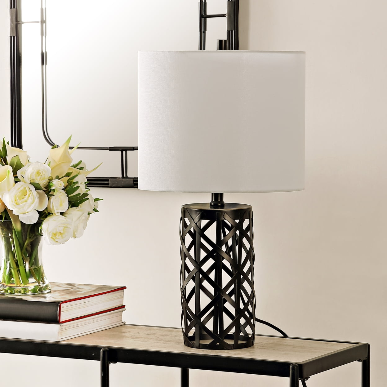 Berny Table Lamp - 22 Inch Height - TBL4264 - Black - Safavieh