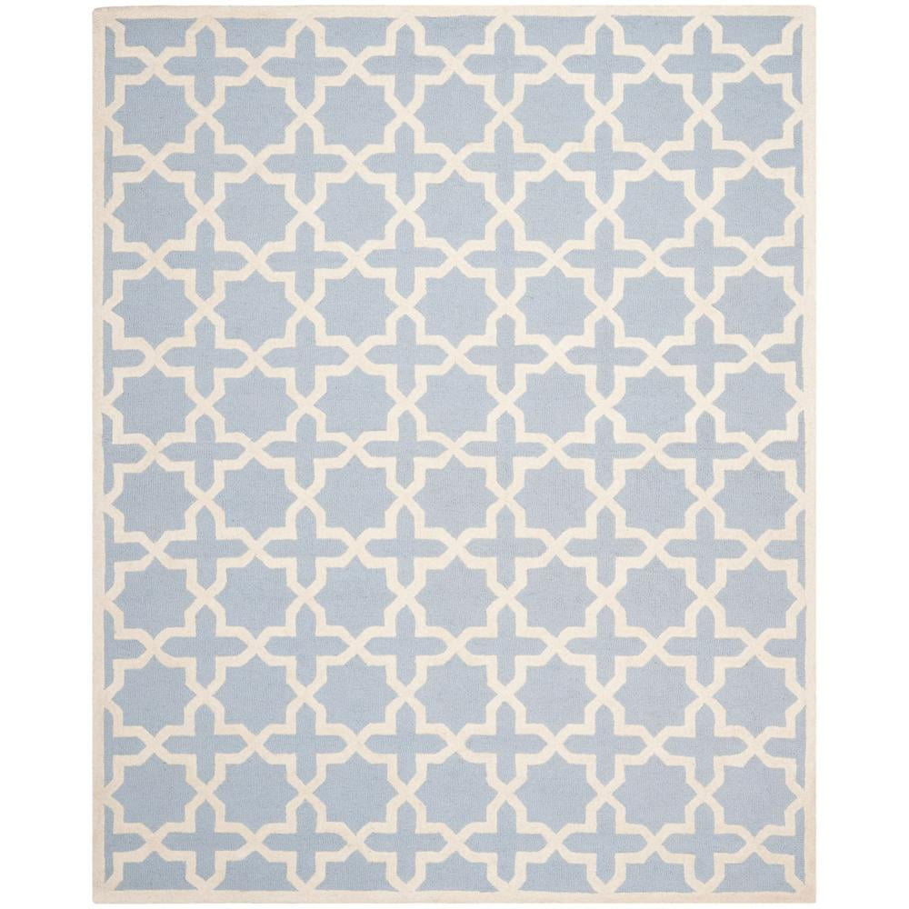 Safavieh CAMBRIDGE, LIGHT BLUE / IVORY, 10' X 14', Area Rug, CAM125A-10