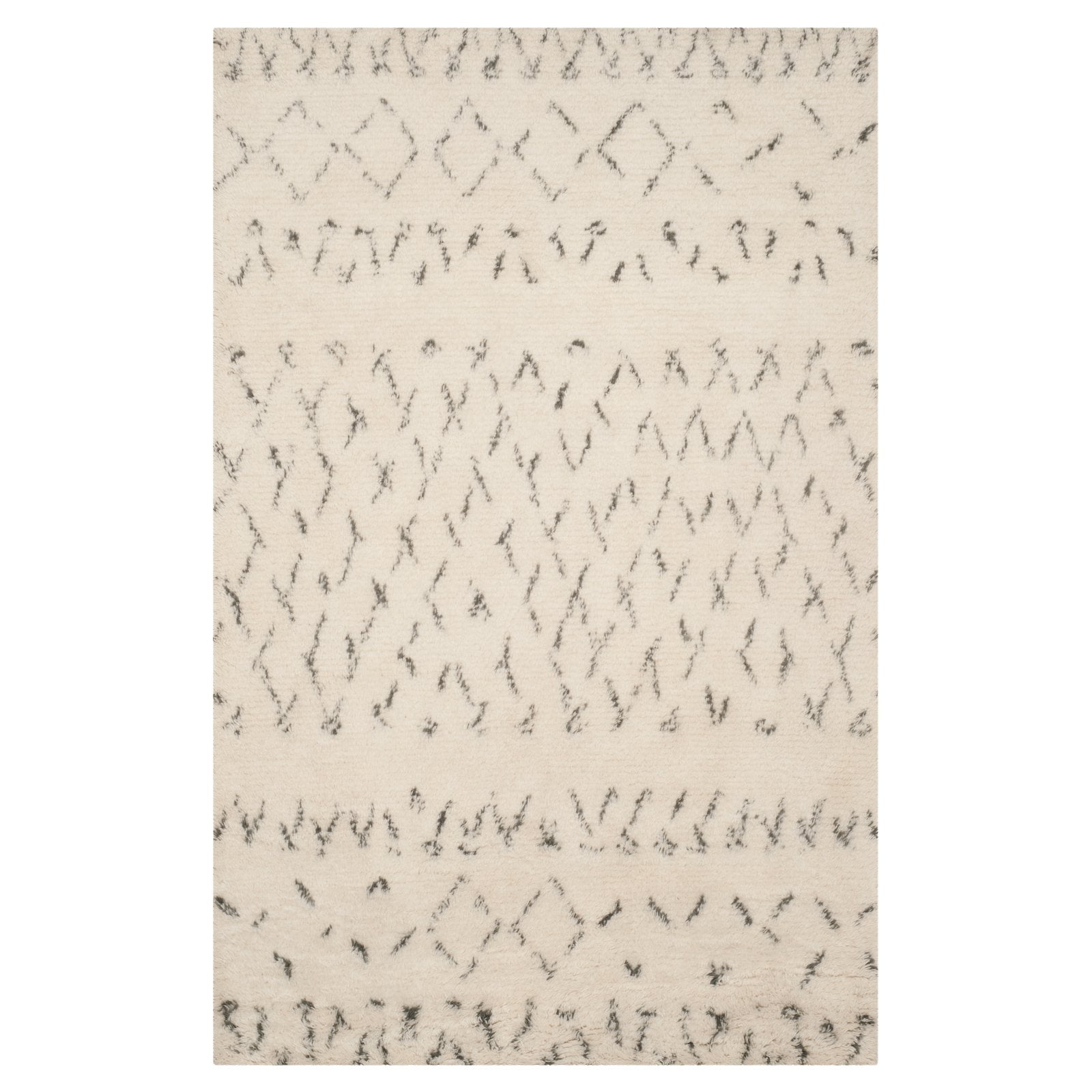 Safavieh CASABLANCA, IVORY / GREY, 6' X 6' Square, Area Rug, CSB851B-6SQ