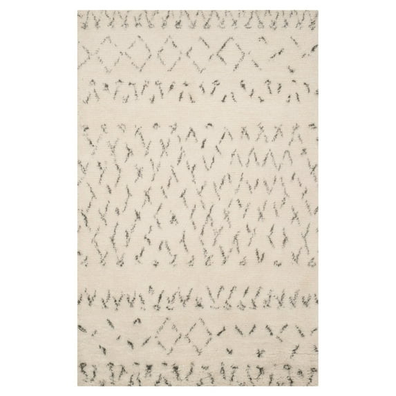 Safavieh CASABLANCA, IVORY / GREY, 6' X 6' Square, Area Rug, CSB851B-6SQ