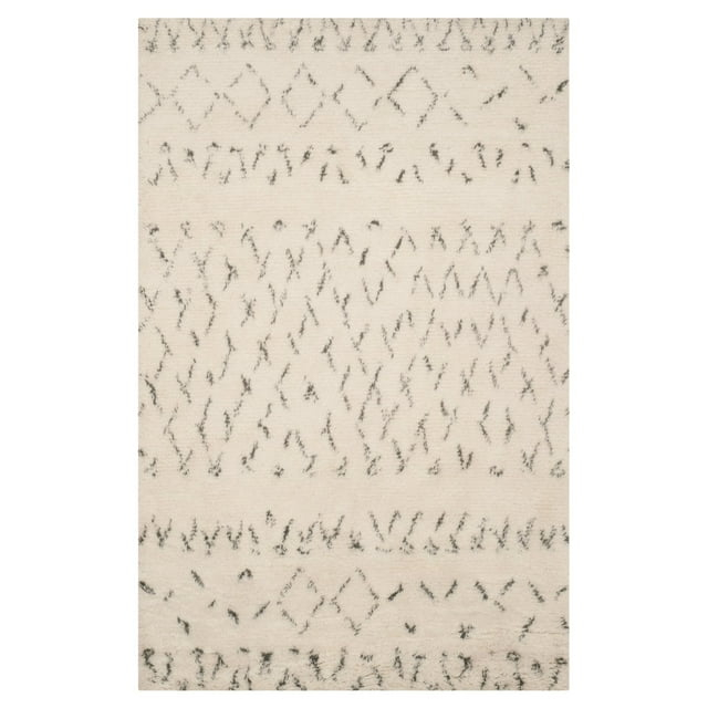 Safavieh CASABLANCA, IVORY / GREY, 6' X 6' Square, Area Rug, CSB851B-6SQ