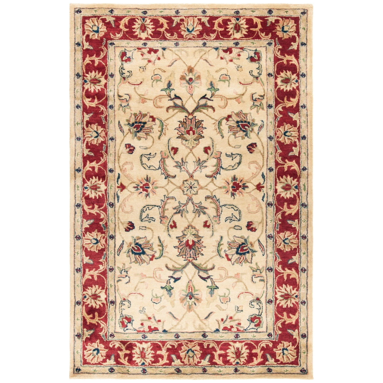 Safavieh CLASSIC, GOLD / RED, 4'-6" X 6'-6" Oval, Area Rug