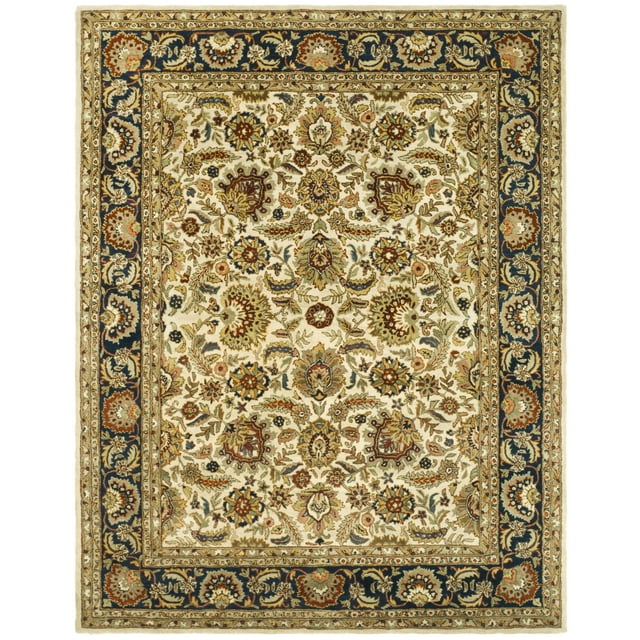 Classic CL359 Hand Tufted Area Rug - Ivory/Navy - 8'3"x11' - Safavieh.