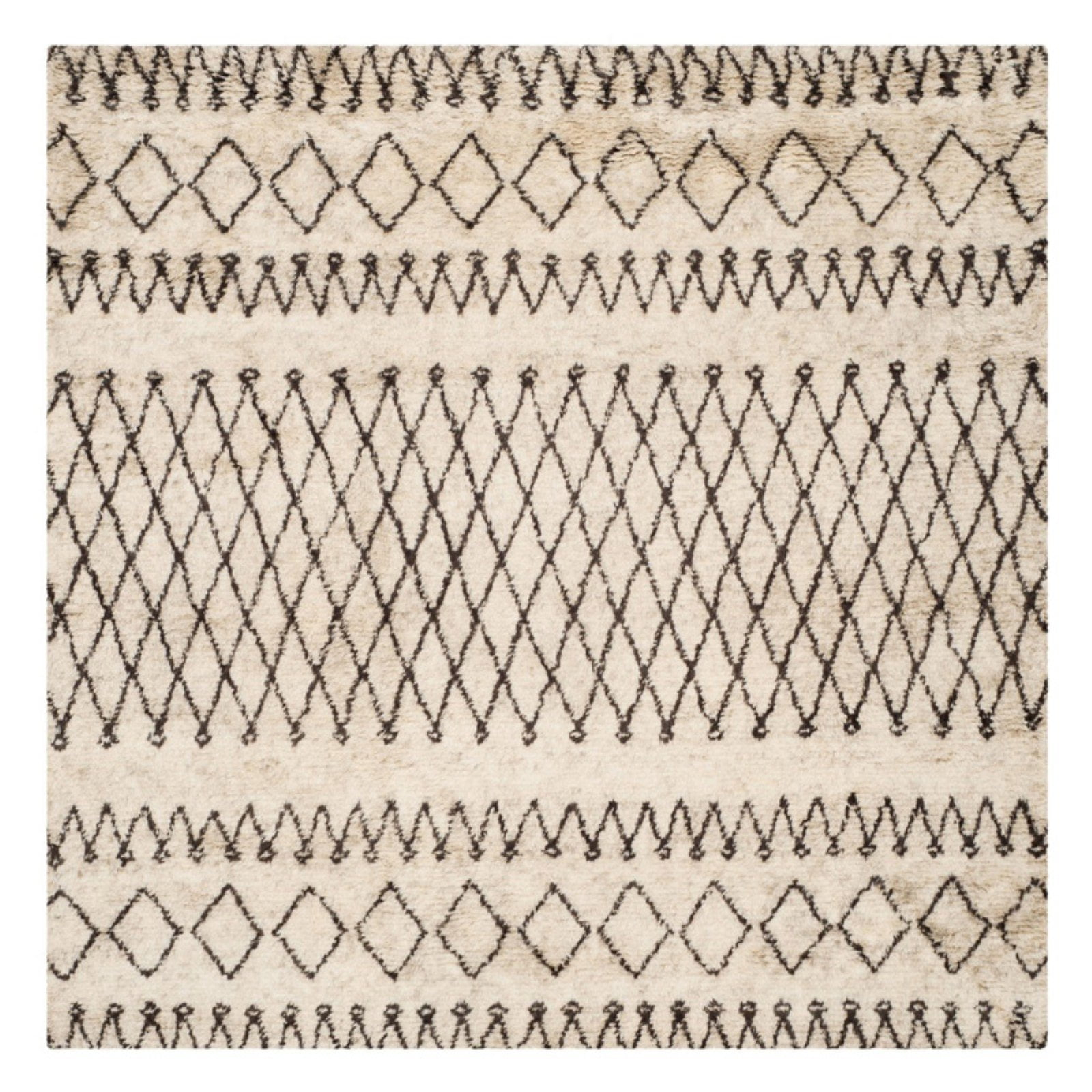Safavieh CSB851 Casablanca Area Rug-Finish:Ivory/Black,Shape:Shape,Size:Size